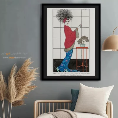 تابلو فشن جدید برای طراحان لباس - کت دمشقی صورتی – تابلو فشن - اسپو دکور