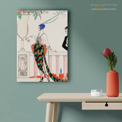 تابلو لباس رنگی برای اتاق دخترانه - مرا تنها بگذار – تابلو فشن - اسپو دکور