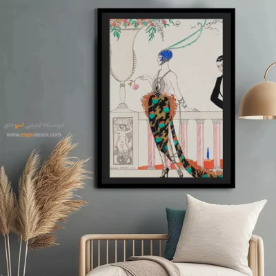 تابلو لباس رنگی برای اتاق دخترانه - مرا تنها بگذار – تابلو فشن - اسپو دکور