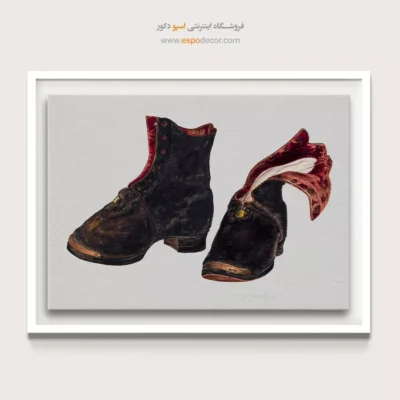 تابلو استایل خاص رنگی برای اتاق دخترانه - کفش پسرانه – تابلو فشن - اسپو دکور