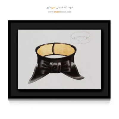 تابلو هنری برای دیوار پذیرایی - پاپیون – تابلو فشن - اسپو دکور