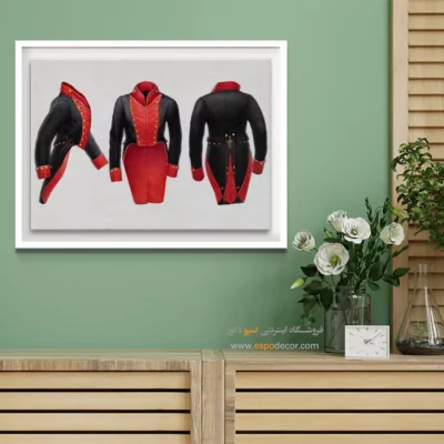 خرید تابلو برای هدیه خاص - لباس ‌نظامی – تابلو فشن - اسپو دکور