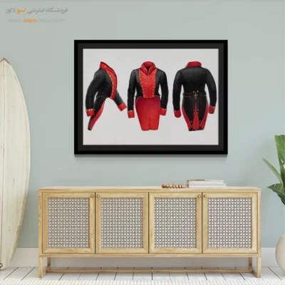 خرید تابلو برای هدیه خاص - لباس ‌نظامی – تابلو فشن - اسپو دکور