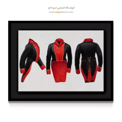 خرید تابلو برای هدیه خاص - لباس ‌نظامی – تابلو فشن - اسپو دکور