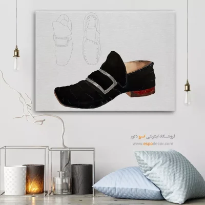 تابلو فشن برای بوتیک لباس مدرن - کفش سگک دار – تابلو فشن - اسپو دکور