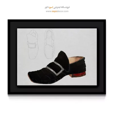 تابلو فشن برای بوتیک لباس مدرن - کفش سگک دار – تابلو فشن - اسپو دکور