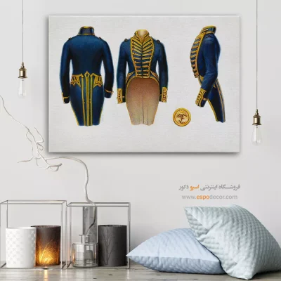 تابلو شیک برای هدیه خاص - کت نظامی – تابلو فشن - اسپو دکور