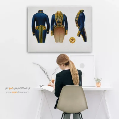 تابلو شیک برای هدیه خاص - کت نظامی – تابلو فشن - اسپو دکور