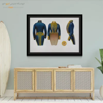 تابلو شیک برای هدیه خاص - کت نظامی – تابلو فشن - اسپو دکور