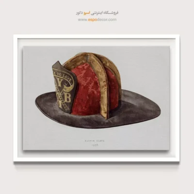 خرید تابلو برای فضاهای شیک - کلاه آتش نشانی – تابلو فشن - اسپو دکور