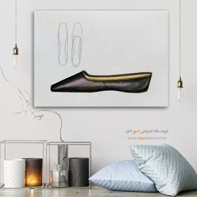 تابلو خلاقانه برای دکور خانه - کفش جولی سی – تابلو فشن - اسپو دکور