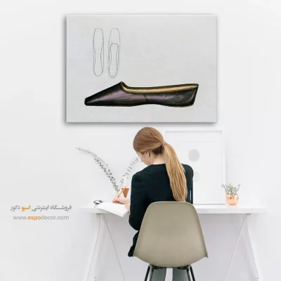 تابلو خلاقانه برای دکور خانه - کفش جولی سی – تابلو فشن - اسپو دکور