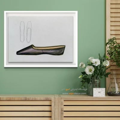 تابلو خلاقانه برای دکور خانه - کفش جولی سی – تابلو فشن - اسپو دکور