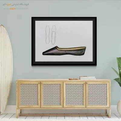 تابلو خلاقانه برای دکور خانه - کفش جولی سی – تابلو فشن - اسپو دکور