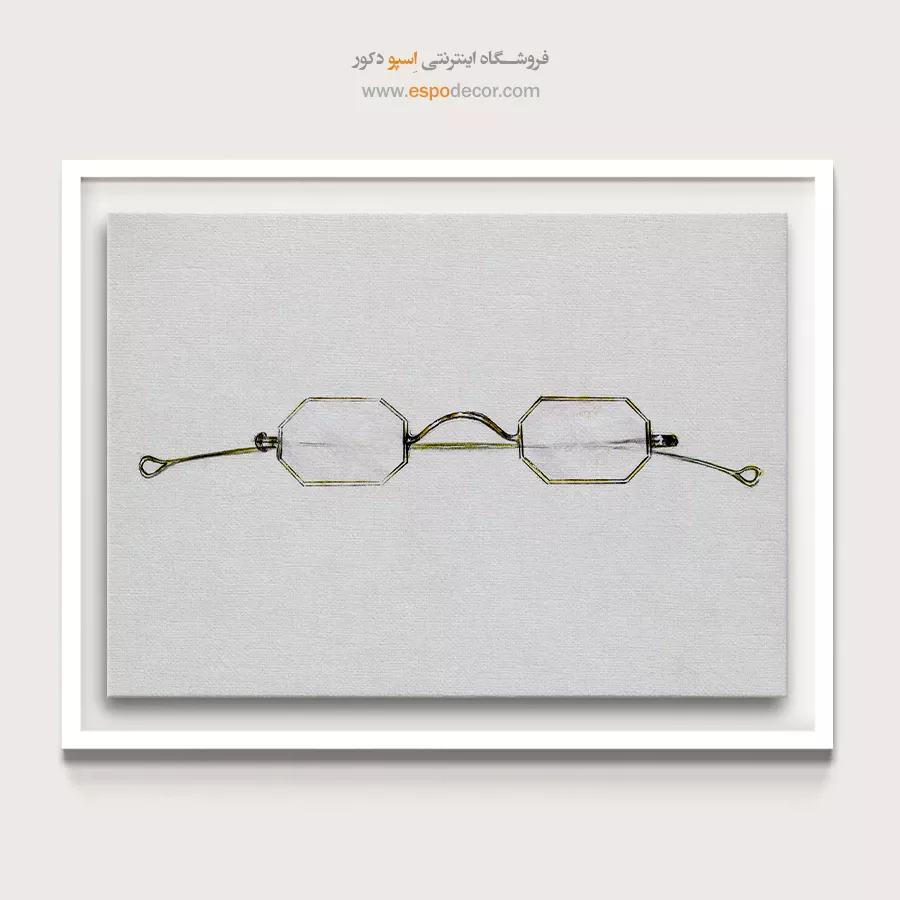 تابلو فشن زنانه برای اتاق خواب مدرن - عینک 1936 – تابلو فشن - اسپو دکور