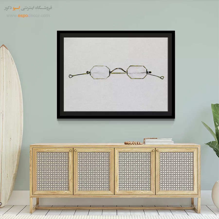 تابلو فشن زنانه برای اتاق خواب مدرن - عینک 1936 – تابلو فشن - اسپو دکور