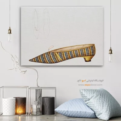 تابلو مدرن برای دکور خانه - دمپایی گرنون – تابلو فشن - اسپو دکور