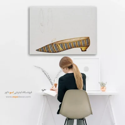 تابلو مدرن برای دکور خانه - دمپایی گرنون – تابلو فشن - اسپو دکور