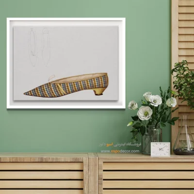 تابلو مدرن برای دکور خانه - دمپایی گرنون – تابلو فشن - اسپو دکور
