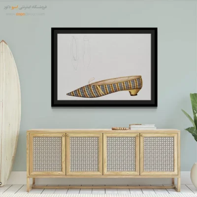 تابلو مدرن برای دکور خانه - دمپایی گرنون – تابلو فشن - اسپو دکور