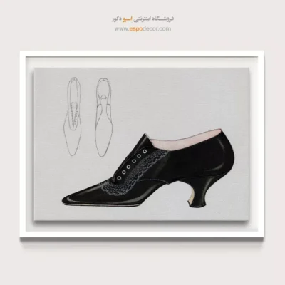 تابلو طراحی لباس زنانه خاص برای دکوراسیون - کفش کارل شوتز – تابلو فشن - اسپو دکور