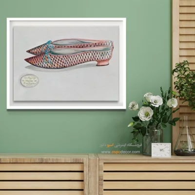 تابلو لباس کلاسیک برای فضاهای شیک - کفش الا ژوزفین – تابلو فشن - اسپو دکور