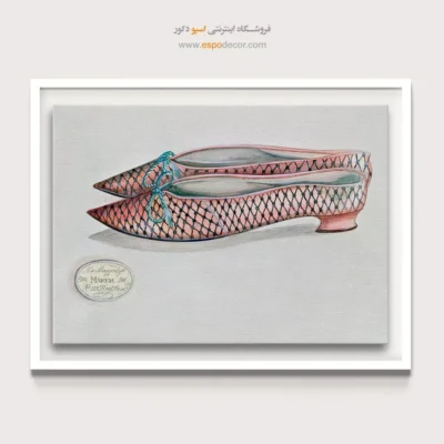 تابلو لباس کلاسیک برای فضاهای شیک - کفش الا ژوزفین – تابلو فشن - اسپو دکور