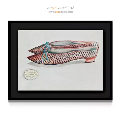 تابلو لباس کلاسیک برای فضاهای شیک - کفش الا ژوزفین – تابلو فشن - اسپو دکور