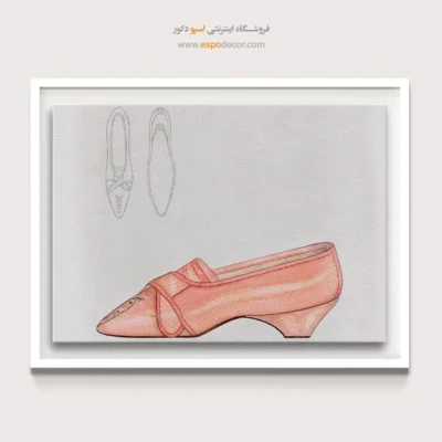 تابلو مد روز برای اتاق نوجوان - دمپایی زنانه نانسی – تابلو فشن - اسپو دکور