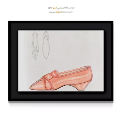 تابلو مد روز برای اتاق نوجوان - دمپایی زنانه نانسی – تابلو فشن - اسپو دکور