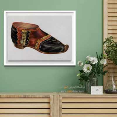 تابلو فشن خلاقانه برای اتاق نوجوان - کفش مخملی (1937) – تابلو فشن - اسپو دکور