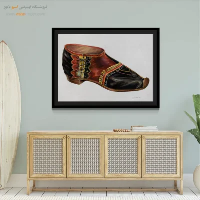 تابلو فشن خلاقانه برای اتاق نوجوان - کفش مخملی (1937) – تابلو فشن - اسپو دکور