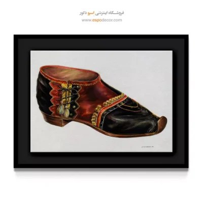 تابلو فشن خلاقانه برای اتاق نوجوان - کفش مخملی (1937) – تابلو فشن - اسپو دکور