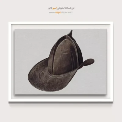 تابلو هنری فشن برای دیوار کافه - کلاه آتش نشان – تابلو فشن - اسپو دکور