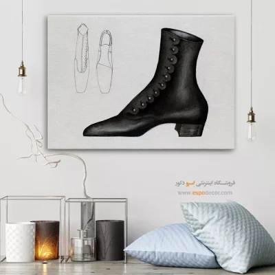 تابلو اتاق خواب فشن برای دیوار اتاق - کفش زنانه چارلز – تابلو فشن - اسپو دکور