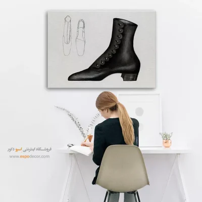 تابلو اتاق خواب فشن برای دیوار اتاق - کفش زنانه چارلز – تابلو فشن - اسپو دکور