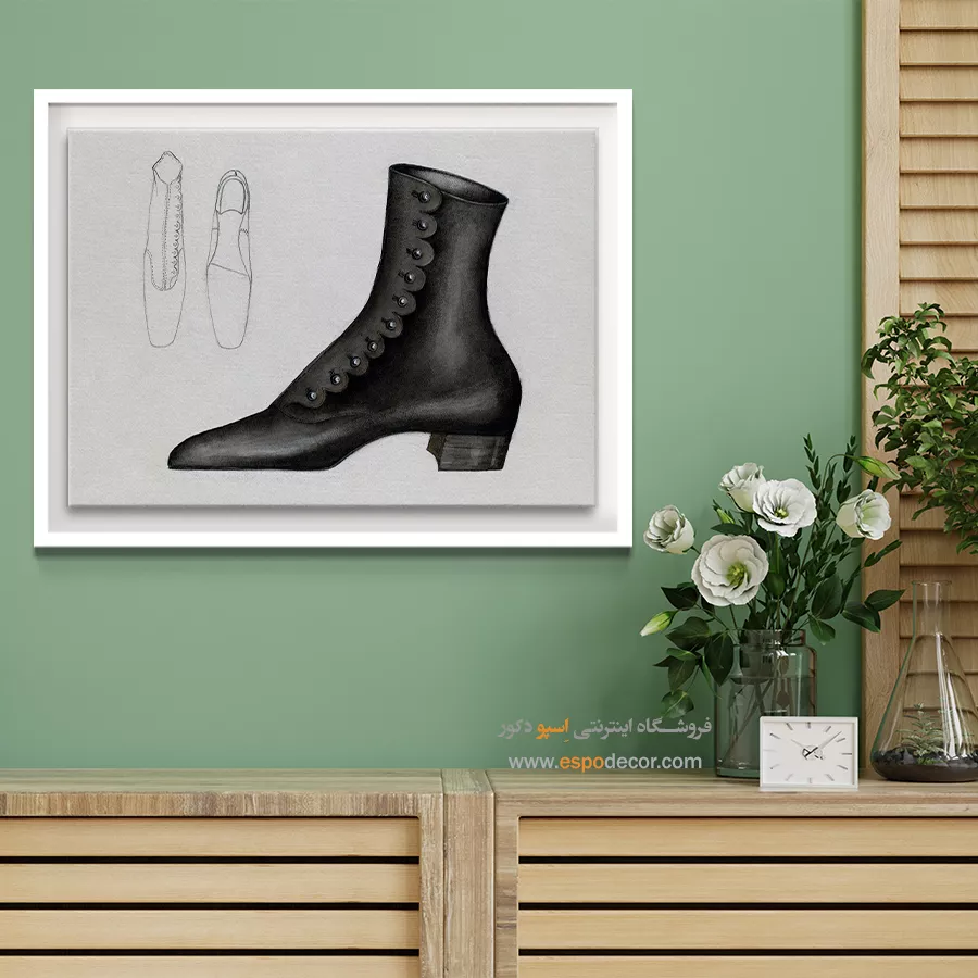 تابلو اتاق خواب فشن برای دیوار اتاق - کفش زنانه چارلز – تابلو فشن - اسپو دکور