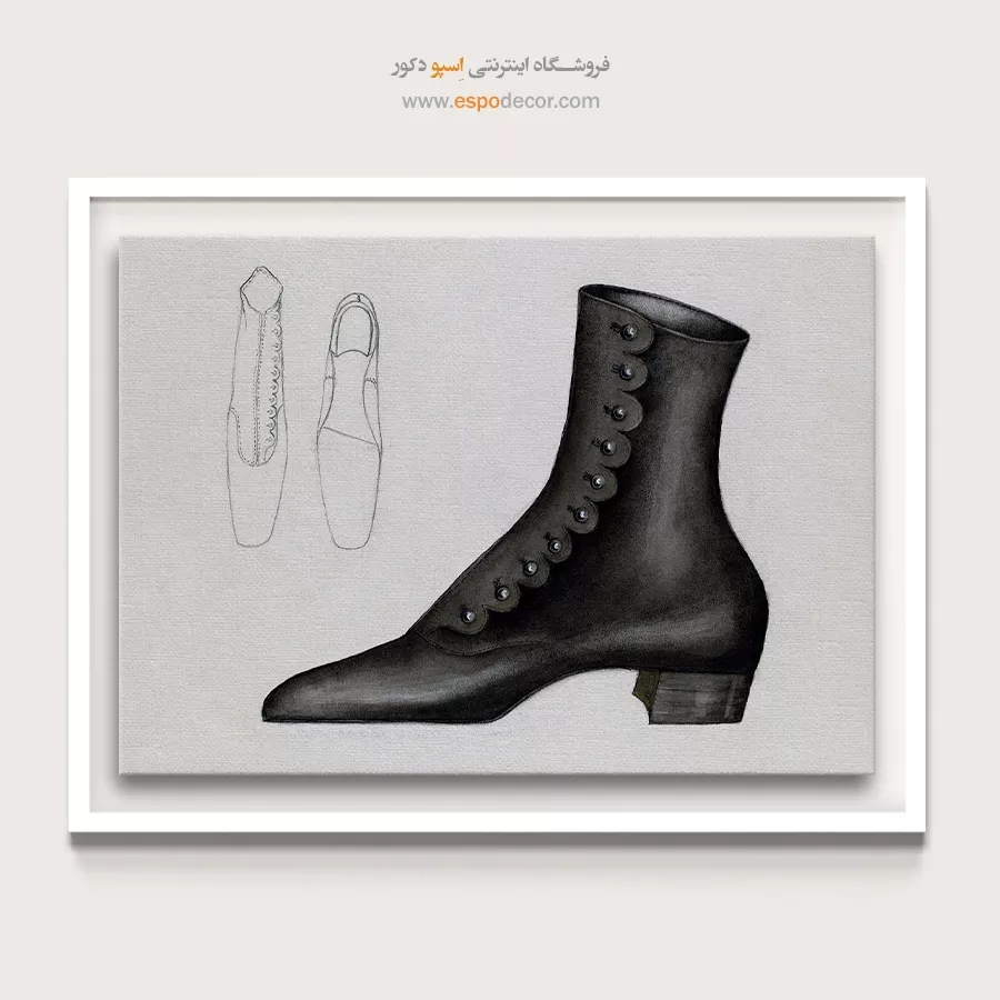 تابلو اتاق خواب فشن برای دیوار اتاق - کفش زنانه چارلز – تابلو فشن - اسپو دکور