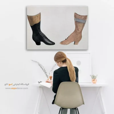 تابلو لاکچری فشن - فروشگاه کفش – تابلو فشن - اسپو دکور