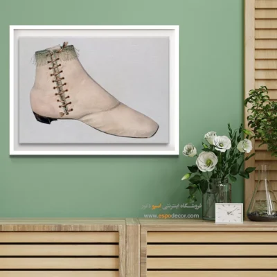 تابلو برای بوتیک لباس کلاسیک - کفش ویرجینیا – تابلو فشن - اسپو دکور