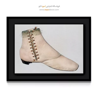 تابلو برای بوتیک لباس کلاسیک - کفش ویرجینیا – تابلو فشن - اسپو دکور