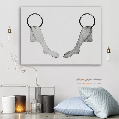 تابلو برای کادو تولد نوجوان - جوراب – تابلو فشن - اسپو دکور