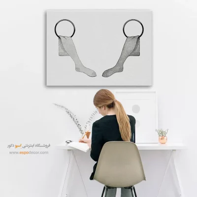 تابلو برای کادو تولد نوجوان - جوراب – تابلو فشن - اسپو دکور