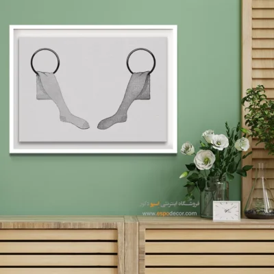 تابلو برای کادو تولد نوجوان - جوراب – تابلو فشن - اسپو دکور