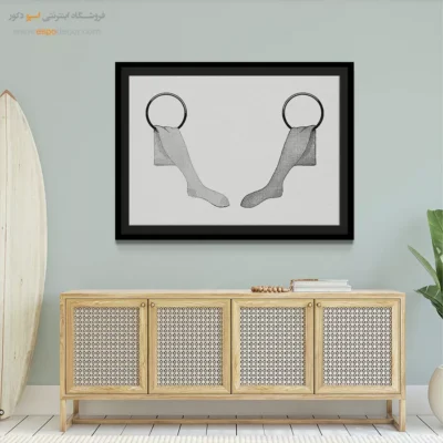 تابلو برای کادو تولد نوجوان - جوراب – تابلو فشن - اسپو دکور