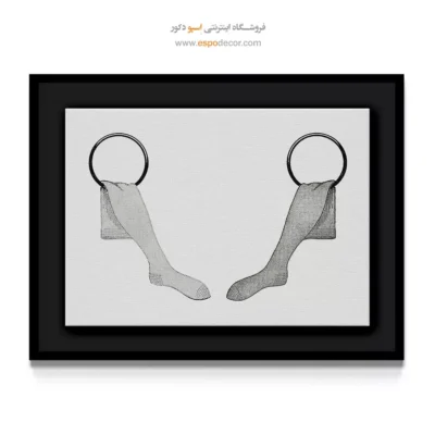 تابلو برای کادو تولد نوجوان - جوراب – تابلو فشن - اسپو دکور