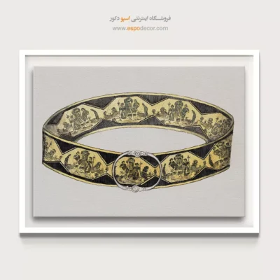 تابلو استایل خاص زنانه برای فضاهای شیک - کمربند اثر نانسی – تابلو فشن - اسپو دکور