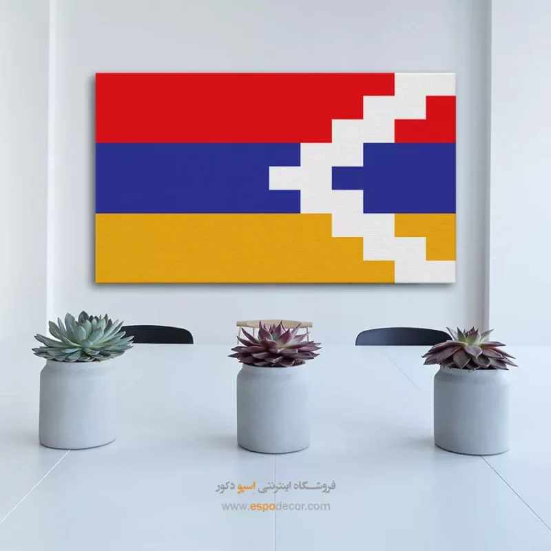 تابلو پرچم کشور جمهوری قره باغ کوهستانی