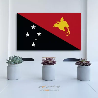 تابلو پرچم کشور پاپوا گینه نو