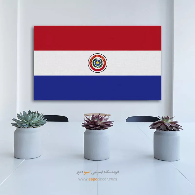 تابلو پرچم کشور پاراگوئه